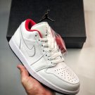 jordan 1 low white red with mismatched insoles