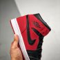 jordan 1 mid &acirc;��bred&acirc;�� gym redblack-white on