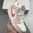 jordan 1 mid ‘corduroy’ sailorange quartz