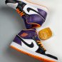 jordan 1 mid &acirc;��phoenix suns&acirc;�� whitebright citruscourt purple-black