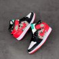 jordan 1 mid &acirc;��christmas sweater&acirc;�� whiteblack-roma green-university red