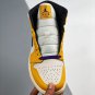 jordan 1 mid &acirc;��lakers&acirc;�� yellow white purple