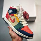 jordan 1 mid “multi-color” french bluefire redbeachmagic ember