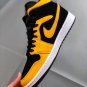 jordan 1 mid &acirc;��reverse new love&acirc;�� black yellow on