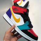 jordan 1 mid âbredâ multi-color 554724-125 on