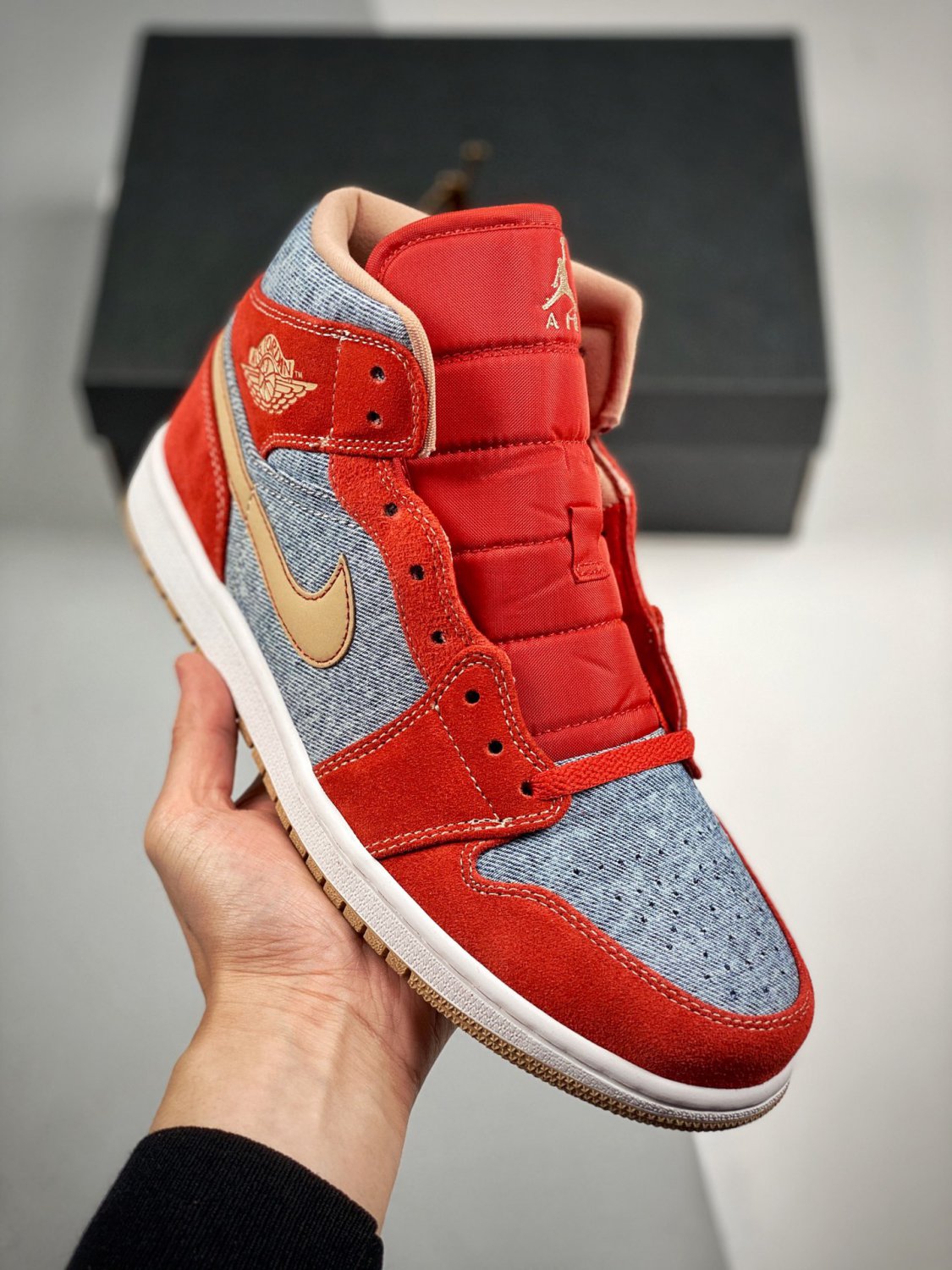 jordan 1 mid &Atilde;&cent;&Acirc;�&Acirc;�denim red&Atilde;&cent;&Acirc;�&Acirc;� dm4352-600