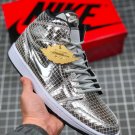 jordan 1 mid âdisco ballâ metallic silverblack-white