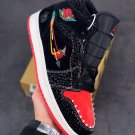 jordan 1 mid âsiempre familiaâ blacksail-roma green-chile red
