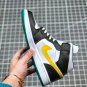 jordan 1 mid alternate swoosh black red white green