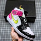 jordan 1 mid black pink patent leather