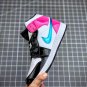 jordan 1 mid black pink patent leather