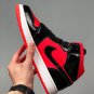 jordan 1 mid blackhot punch bq6472-600 on