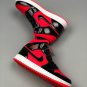 jordan 1 mid blackhot punch bq6472-600 on