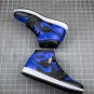 jordan 1 mid blackhyper royal-white