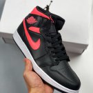 jordan 1 mid blacksiren redwhite bq6472-004