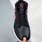 jordan 1 mid blacksiren redwhite bq6472-004