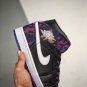 jordan 1 mid blackwhite-rush violet-black on