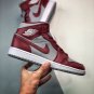 jordan 1 mid cherrywood redcement greywhite