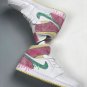 jordan 1 mid gs &Atilde;&cent;&Acirc;�&Acirc;�paint drip&Atilde;&cent;&Acirc;�&Acirc;� whitepinkyellowgreen dd1666-100