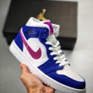 jordan 1 mid hyper royalhyper violet-white 554724-451 on