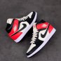 jordan 1 mid light orewood brownnewsprint-bright crimson