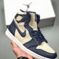 jordan 1 mid midnight navylight cream-white aq9131-401