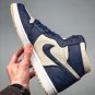 jordan 1 mid midnight navylight cream-white aq9131-401