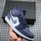 jordan 1 mid obsidiansanded purple-white