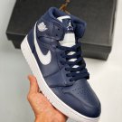 jordan 1 mid obsidianwhite-white 554724-402