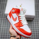 jordan 1 mid orange and white bq6472-116