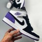 jordan 1 mid purple black