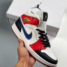jordan 1 mid sail red black blue gold dc1426-100