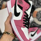 jordan 1 mid sailberry pink-black