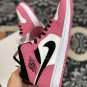 jordan 1 mid sailberry pink-black