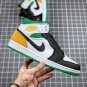 jordan 1 mid se &acirc;��oakland&acirc;�� white black green yellow