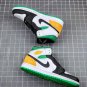 jordan 1 mid se &acirc;��oakland&acirc;�� white black green yellow