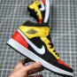 jordan 1 mid se blackamarillo-white-team orange