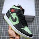 jordan 1 mid se blackchile red-barely volt