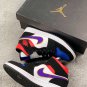 jordan 1 mid se field purplewhite-gym red on