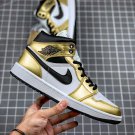 jordan 1 mid se metallic goldwhite-black dc1419-700