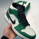 jordan 1 mid se pine greensail-black on