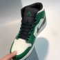 jordan 1 mid se pine greensail-black on