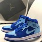 jordan 1 mid varsity royalice blue-white