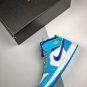 jordan 1 mid white blue neon green da8010-400