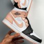 jordan 1 mid whiteblack-crimson tint