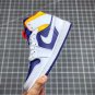 jordan 1 mid whitedeep royal blue-track red-laser orange