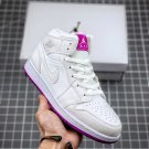 jordan 1 mid whitefuchsia blast 555112-100