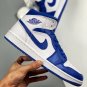 jordan 1 mid whitehyper royal 554724-114 on