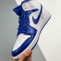 jordan 1 mid whitehyper royal 554724-114 on