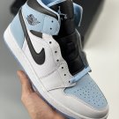 jordan 1 mid whiteice blue-black dv1308-104